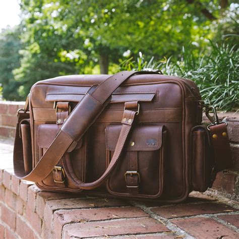 vintage leather pilot bag